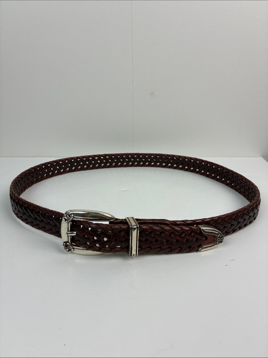Fossil Accessories - Fossil Vintage Women’s Classic Brown Woven Leather Belt Western Size Medium
